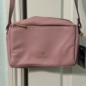 NWT Nanette Lepore Vegan Leather Riya Camera Crossbody Bag Carnation Pink